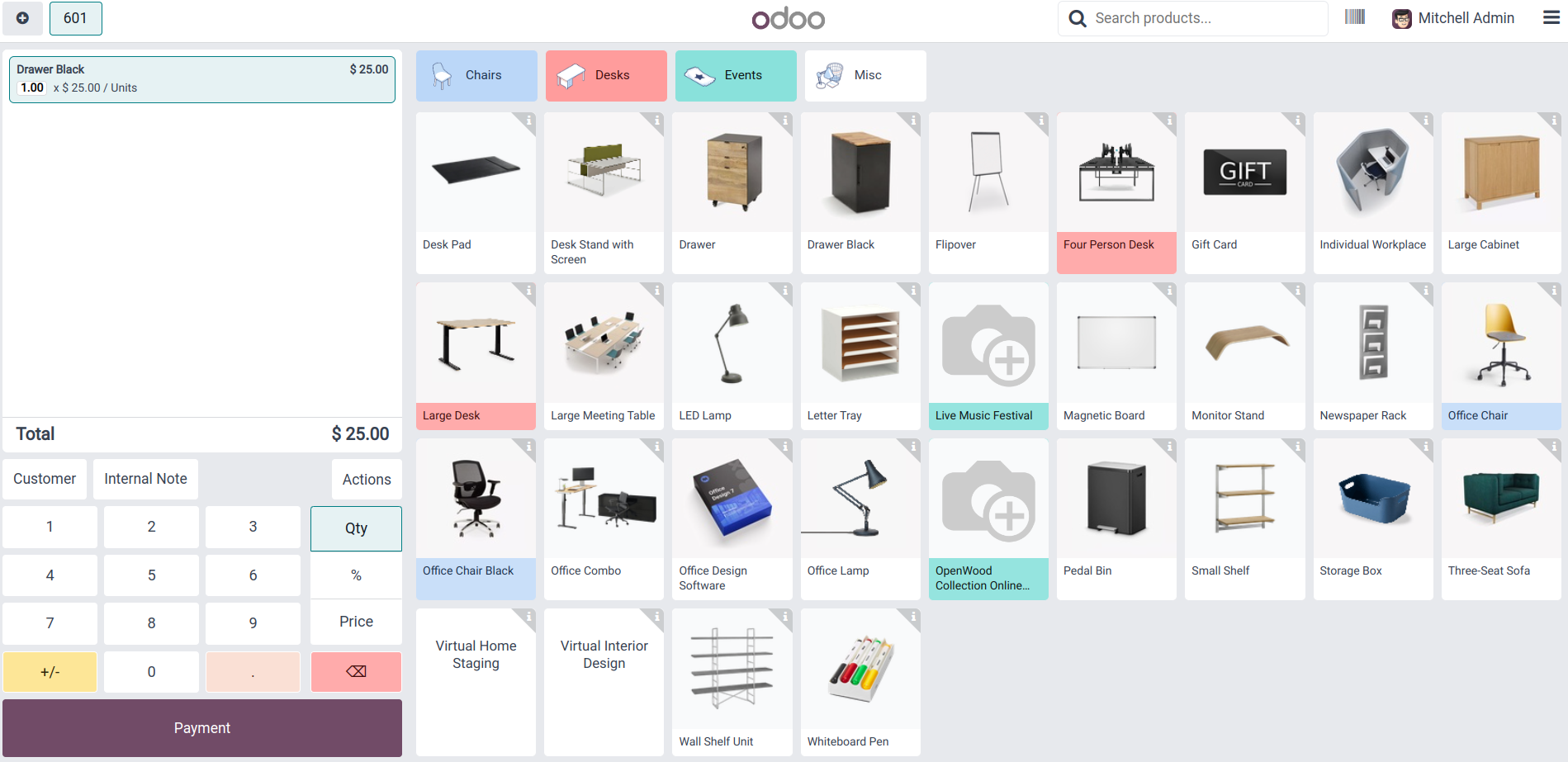 Odoo 18 POS interface image